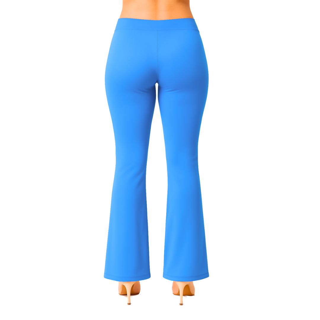 Back view of the Bare Bootcut Pants sewn from the Sew Skimpy pattern