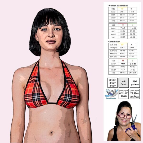 Thick Neck Halter Top Sewing Pattern