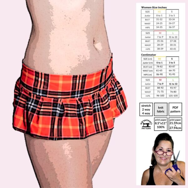 School Girl Skirt Sewing Pattern