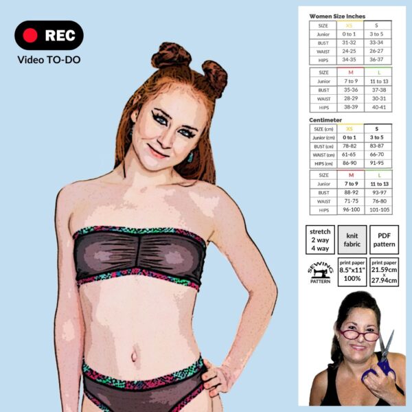 Mesh Tube Top Sewing Pattern