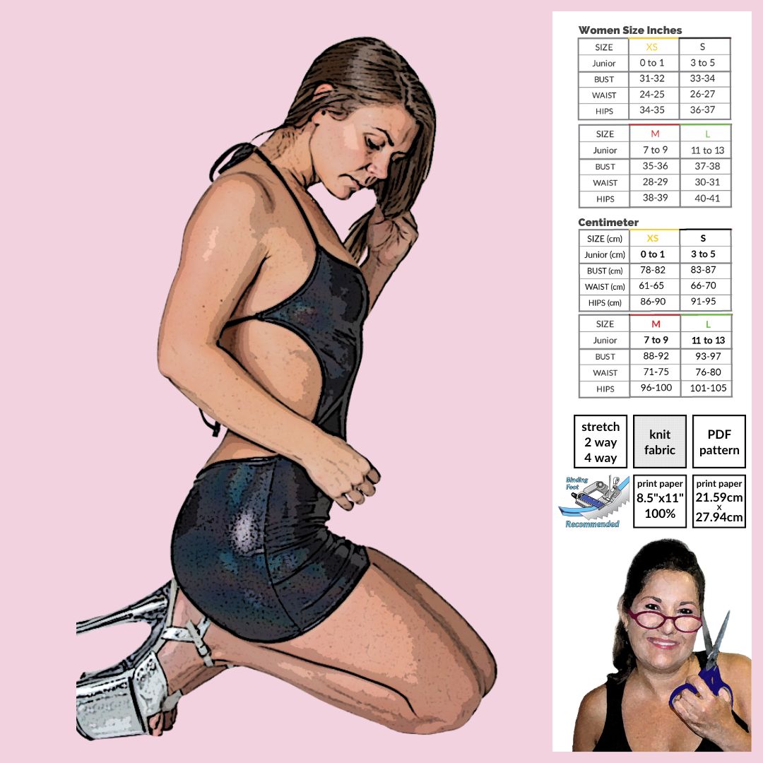 Backless Mini Dress Sewing Pattern