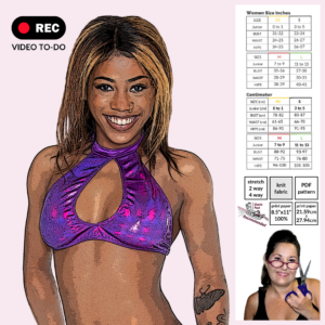 Keyhole Halter Top Sewing Pattern