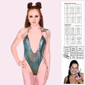 Wrap Bodysuit Sewing Pattern – Skimpy Thong Design (PDF Pattern)
