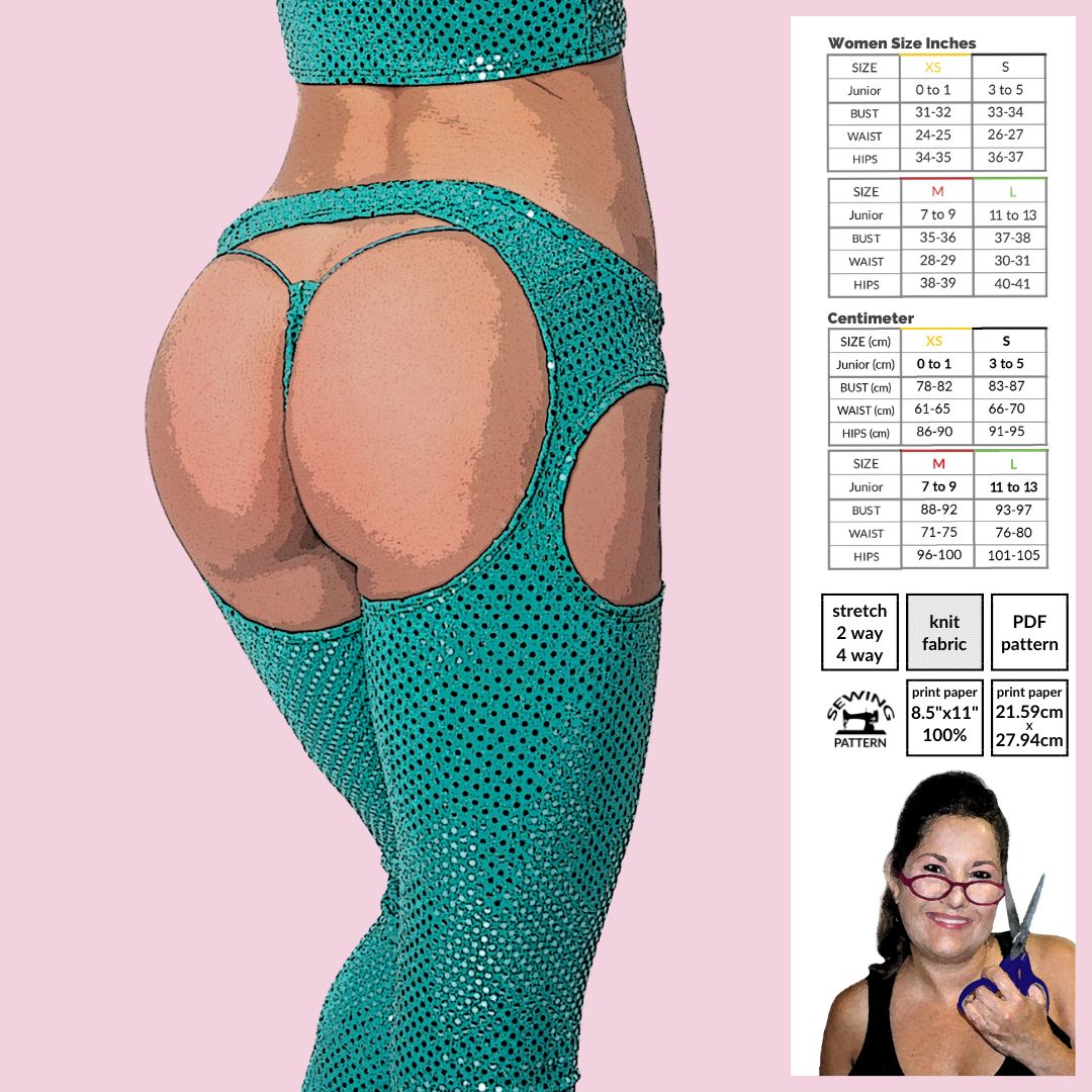 Skinny Leg Chaps Sewing Pattern