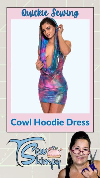 Cowl Hoodie Dress Quickie Tutorial