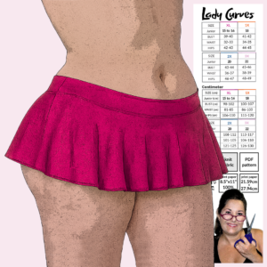 Micro Circle Skirt Sewing Pattern Lady Curves Sizing